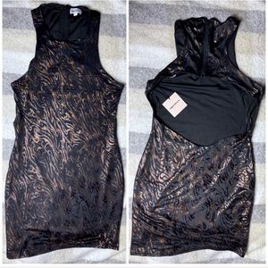 Revolve x Superdown Tristian Tiger Bodycon Dress L